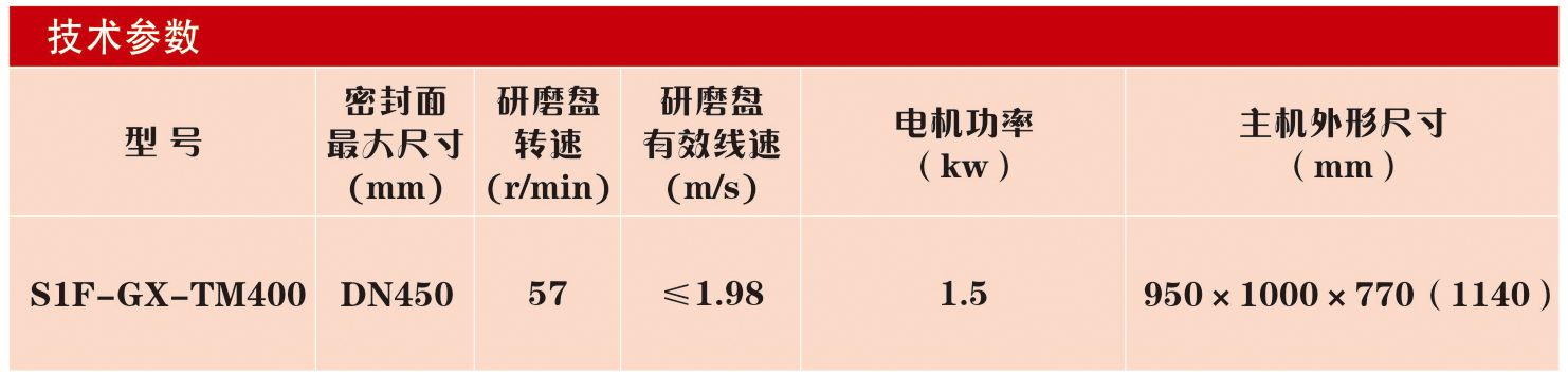 S1F-GX-TM400型臺式閥門瓣研磨機